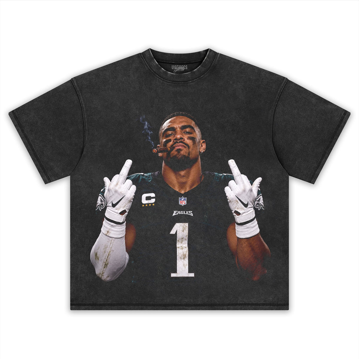 JALEN HURTS - MIDDLE FINGER TANK TOP & TEE & LONG SLEEVE & LAYERED LS & HOODIE