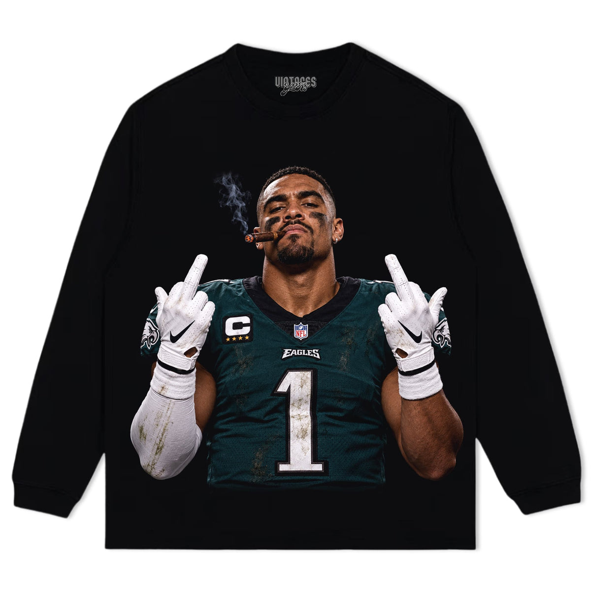 JALEN HURTS - MIDDLE FINGER TANK TOP & TEE & LONG SLEEVE & LAYERED LS & HOODIE
