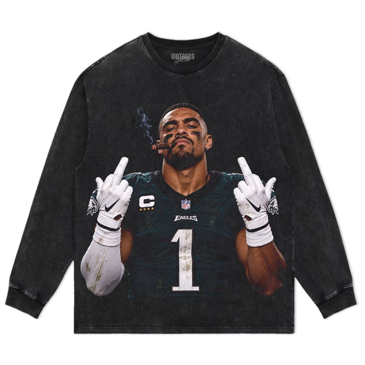 JALEN HURTS - MIDDLE FINGER TANK TOP & TEE & LONG SLEEVE & LAYERED LS & HOODIE