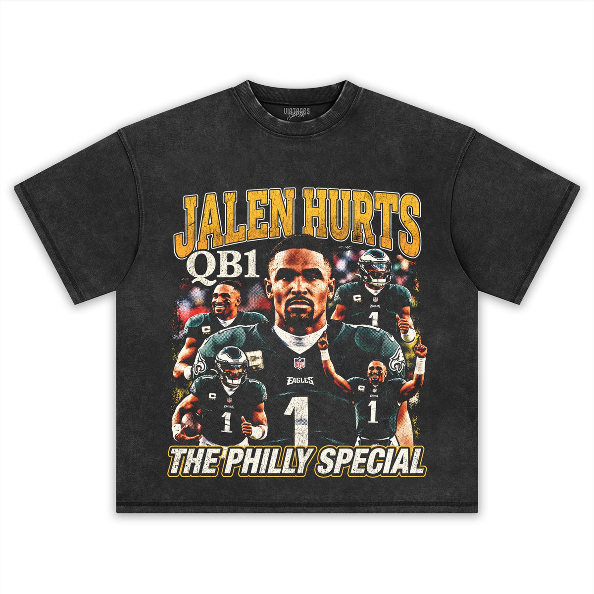 JALEN HURTS 2026 V2 VINTAGE TANK TOP & TEE & LONG SLEEVE & LAYERED LS & HOODIE