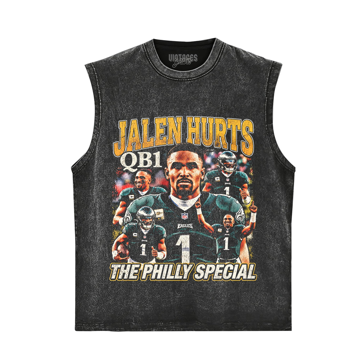 JALEN HURTS 2026 V2 VINTAGE TANK TOP & TEE & LONG SLEEVE & LAYERED LS & HOODIE