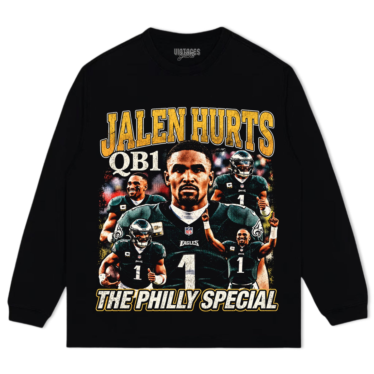 JALEN HURTS 2026 V2 VINTAGE TANK TOP & TEE & LONG SLEEVE & LAYERED LS & HOODIE