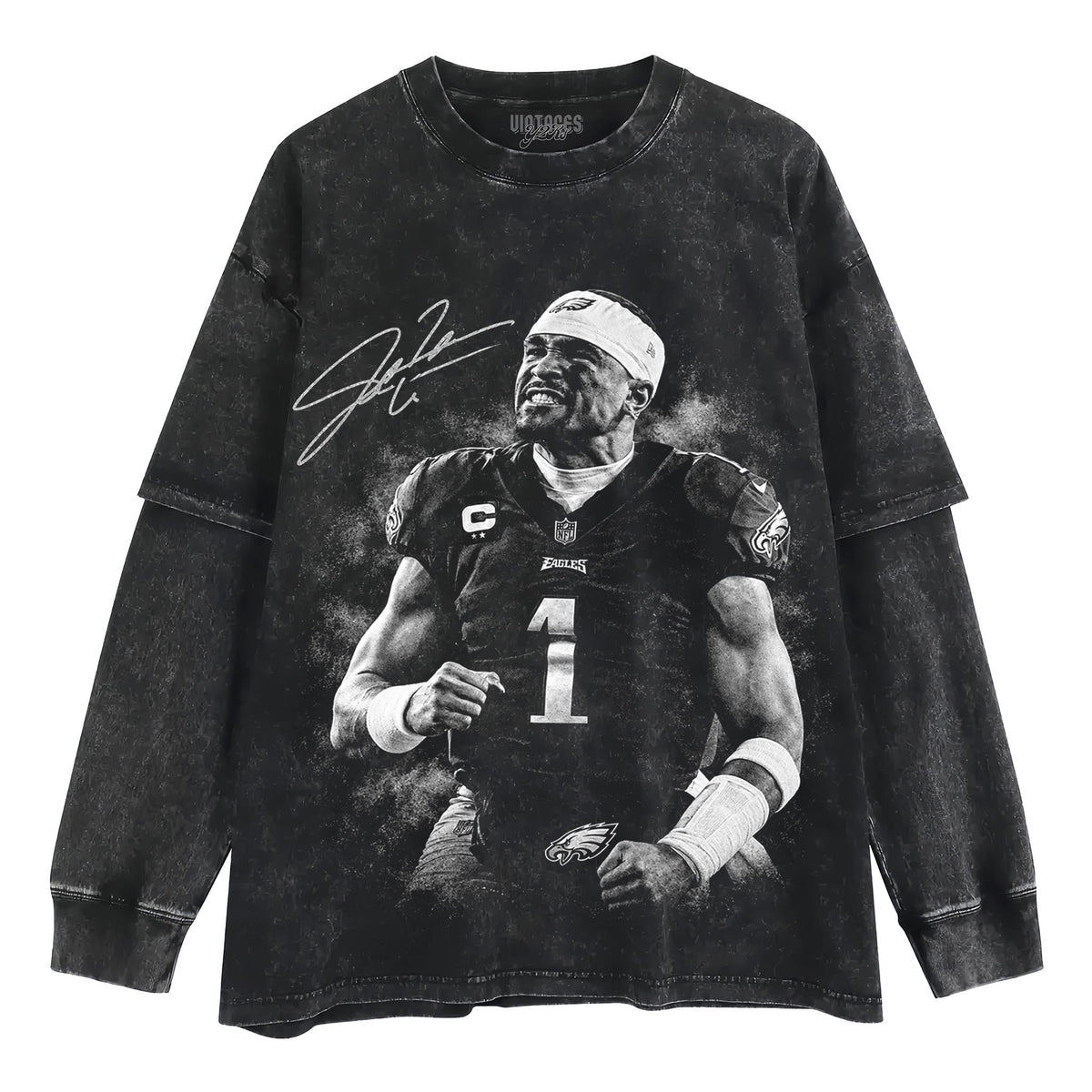 JALEN HURTS 2026 V3 VINTAGE TANK TOP & TEE & LONG SLEEVE & LAYERED LS & HOODIE