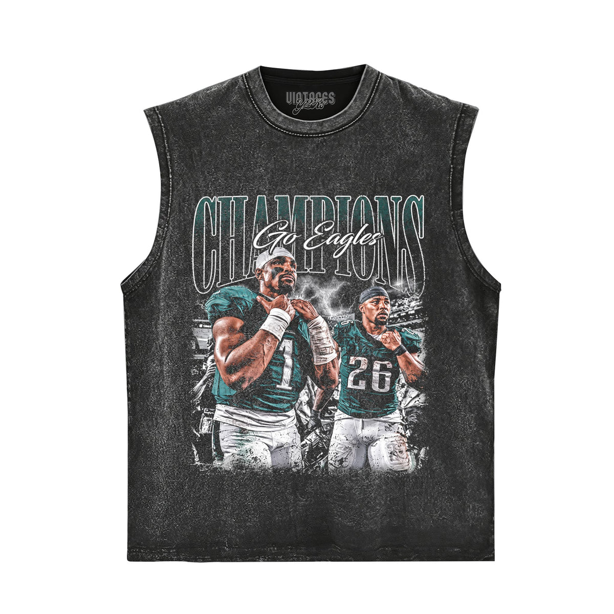 JALEN HURTS & SAQUON BARKLEY VINTAGE TANK TOP & TEE & LONG SLEEVE & LAYERED LS & HOODIE