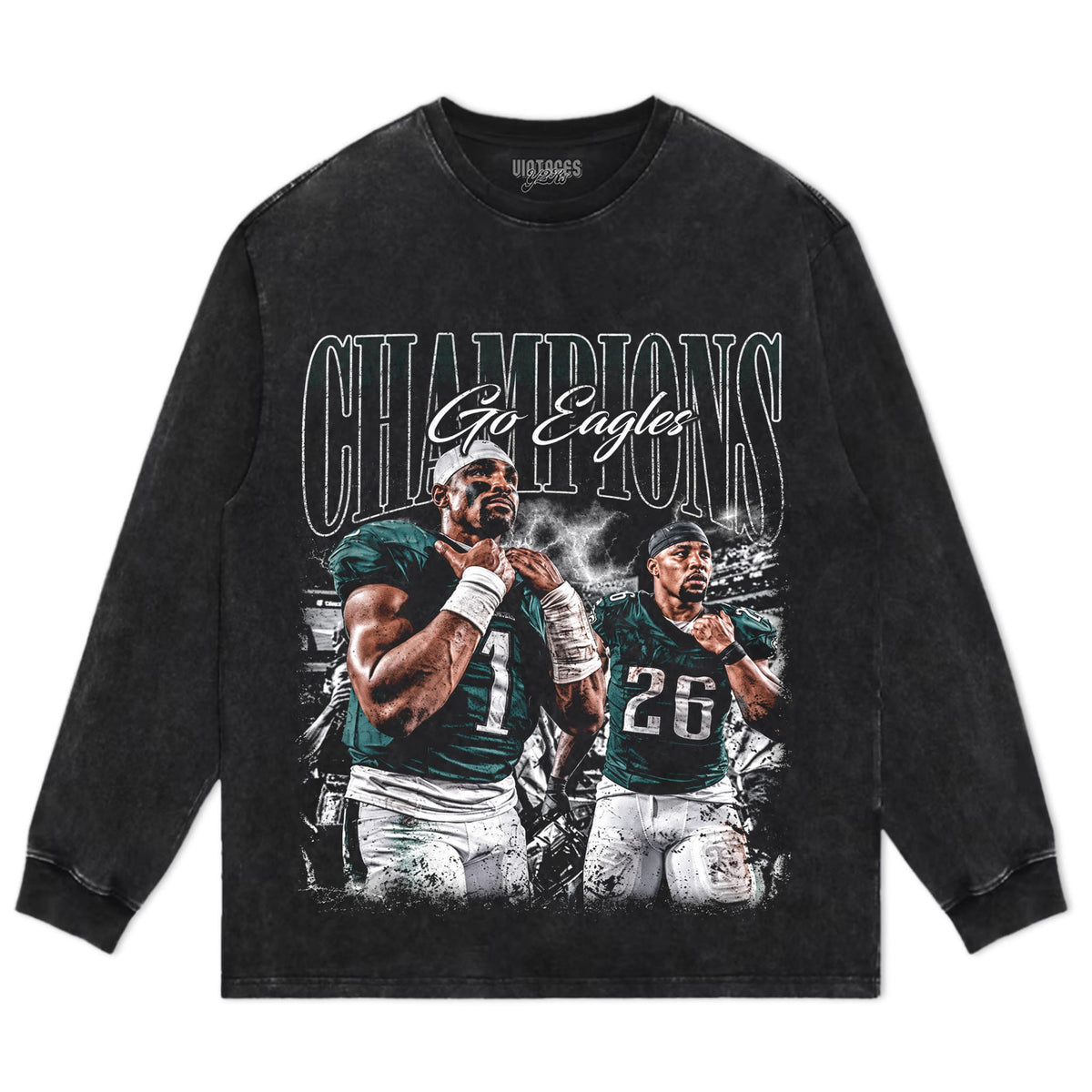 JALEN HURTS & SAQUON BARKLEY VINTAGE TANK TOP & TEE & LONG SLEEVE & LAYERED LS & HOODIE