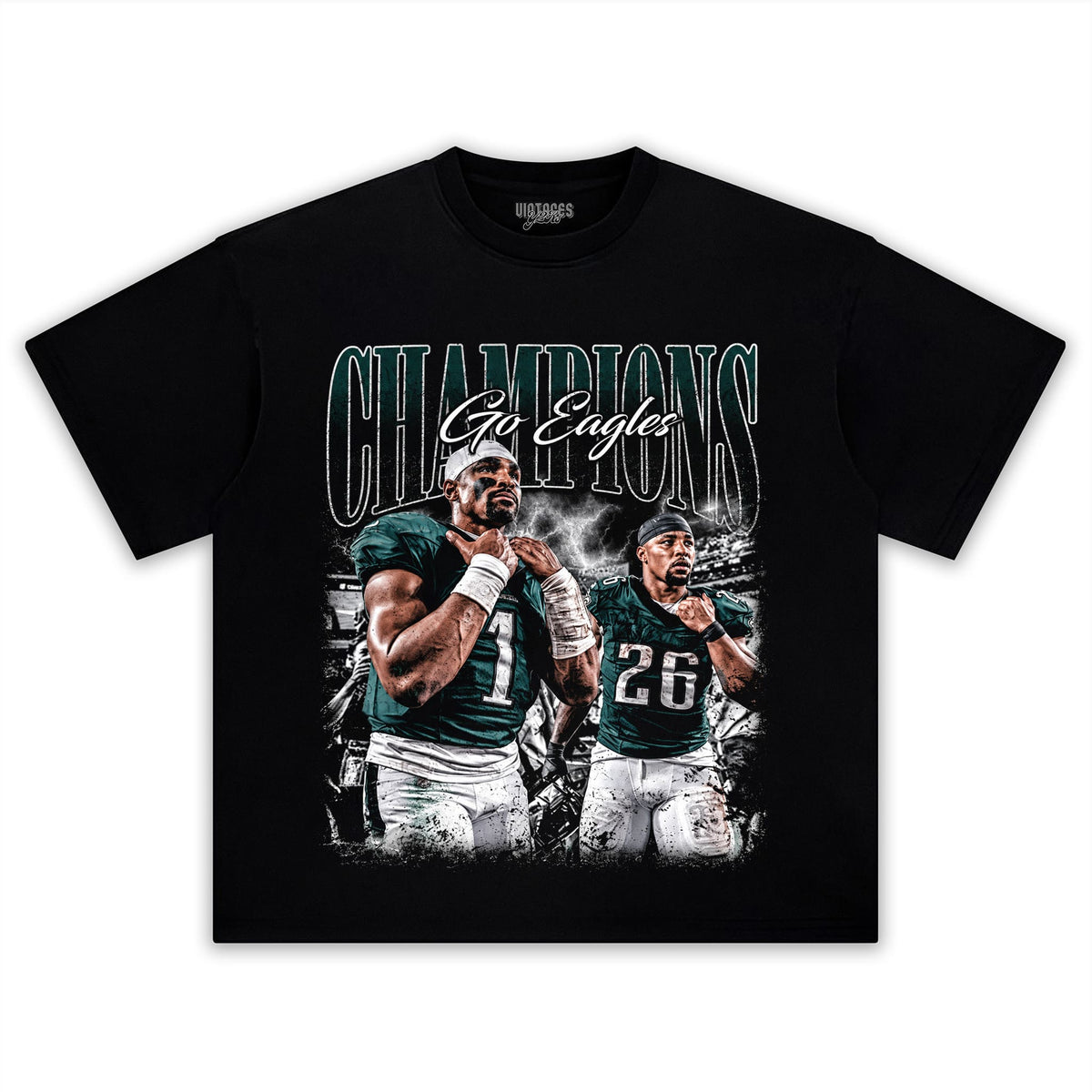 JALEN HURTS & SAQUON BARKLEY VINTAGE TANK TOP & TEE & LONG SLEEVE & LAYERED LS & HOODIE