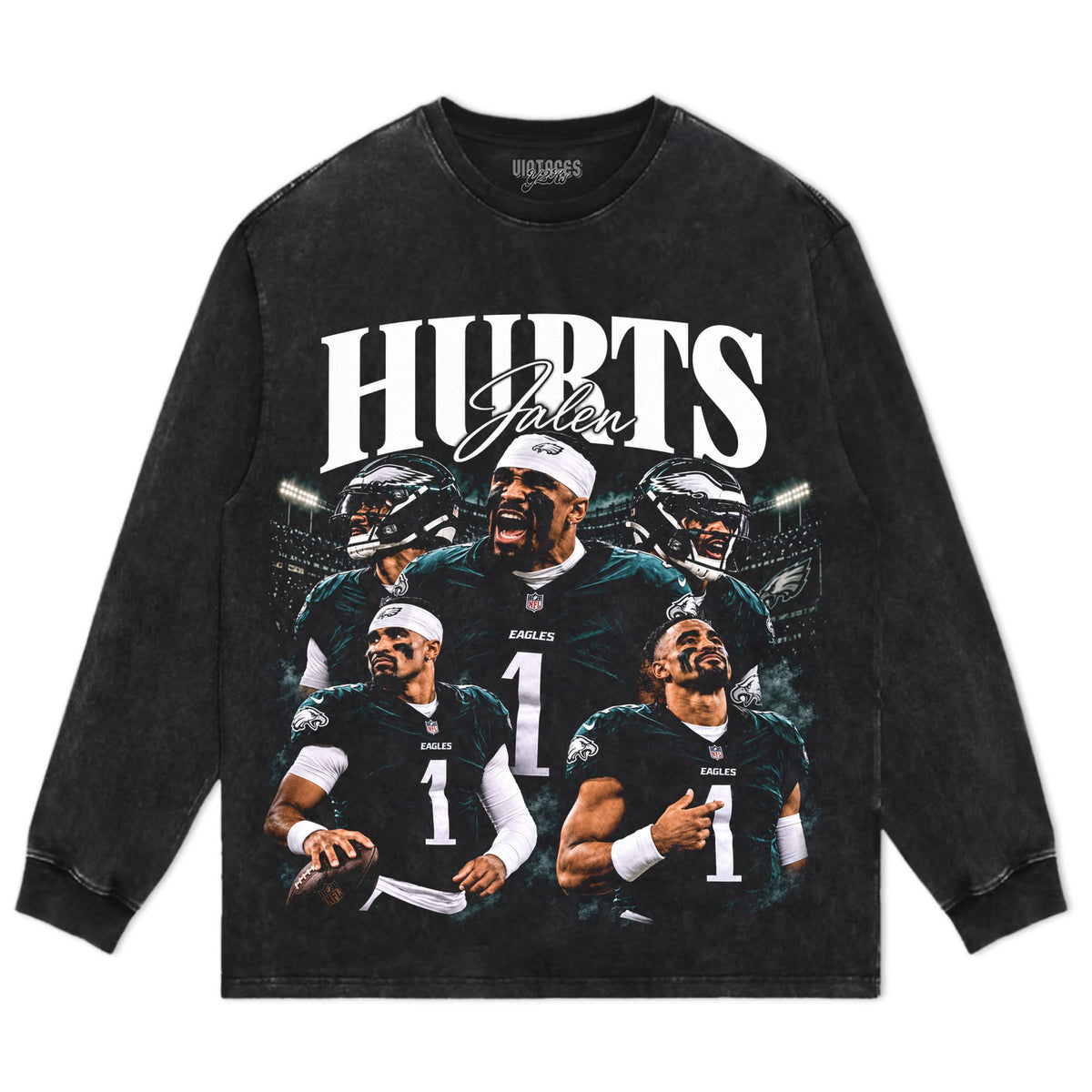 JALEN HURTS VINTAGE 90S TANK TOP & TEE & LONG SLEEVE & LAYERED LS & HOODIE