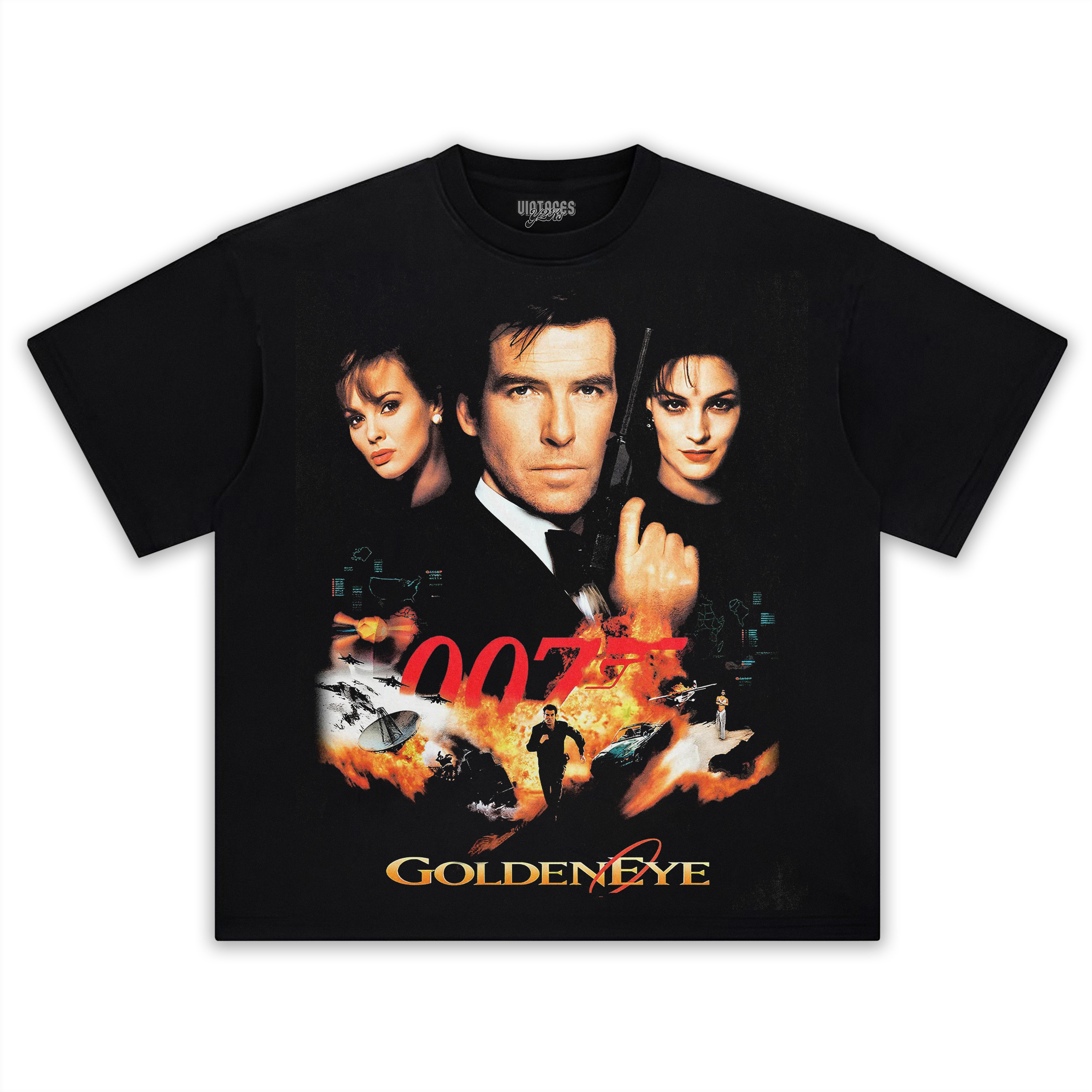 JAMES BOND GOLDENEYE VINTAGE TEE & LS & HOODIE