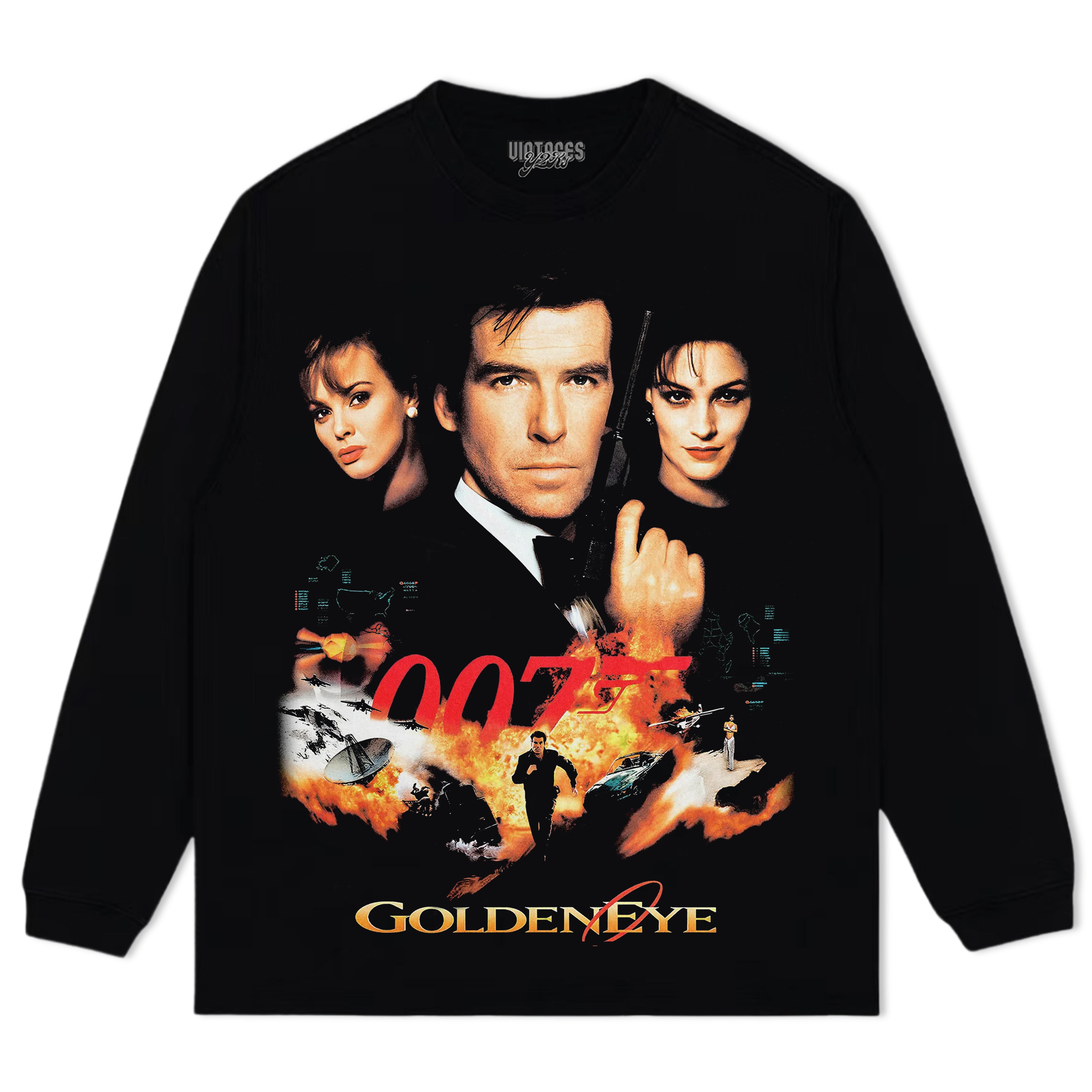 JAMES BOND GOLDENEYE VINTAGE TEE & LS & HOODIE