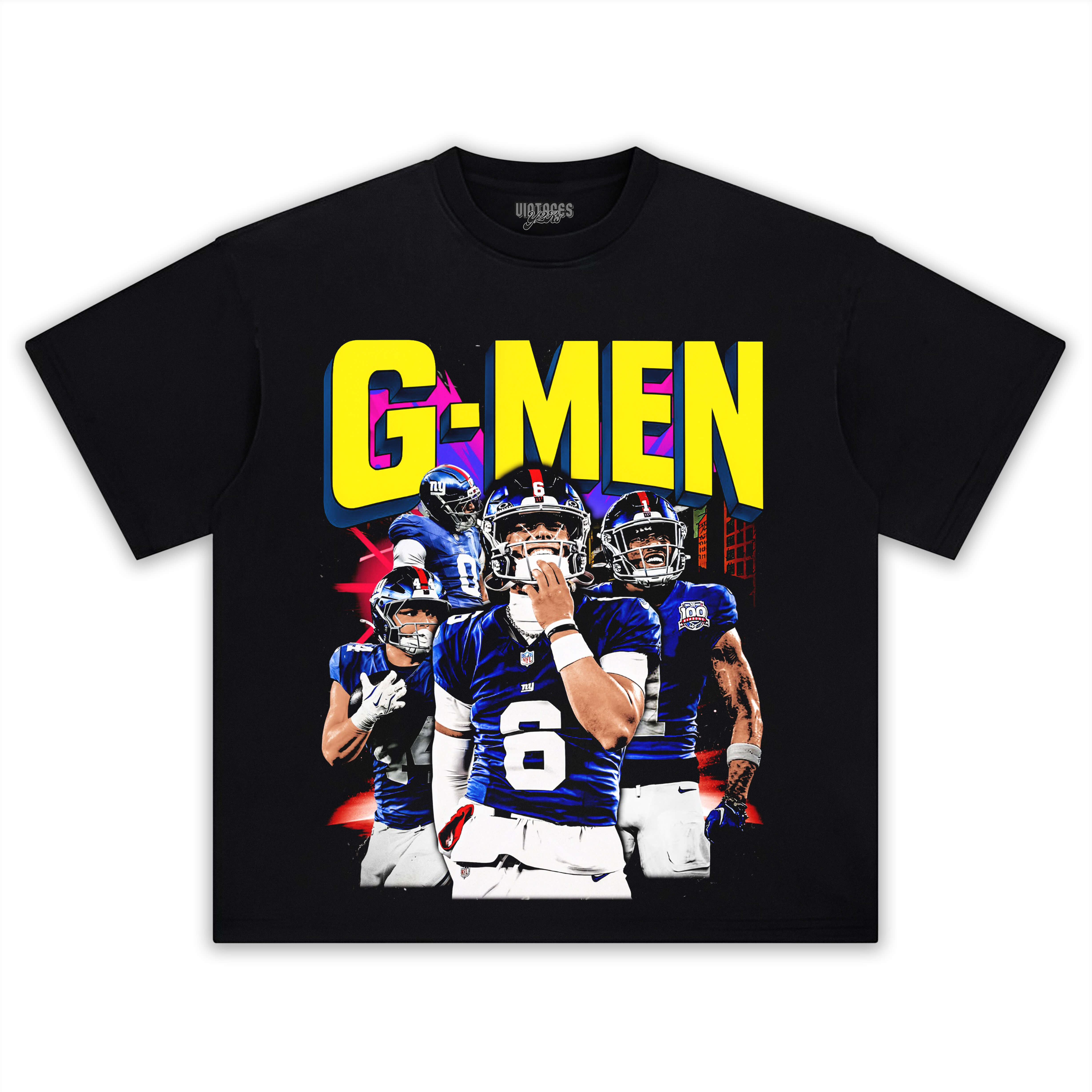 JAXSON DART G-MEN NEW YORK GIANTS 2025 VINTAGE GRAPHIC TEE & LS & HOODIE