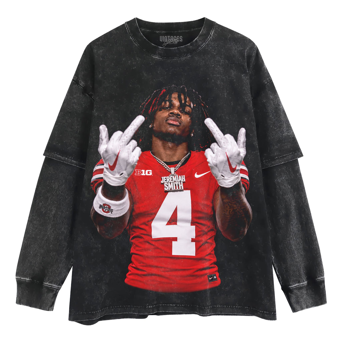 JEREMIAH SMITH - MIDDLE FINGER TANK TOP & TEE & LONG SLEEVE & LAYERED LS & HOODIE