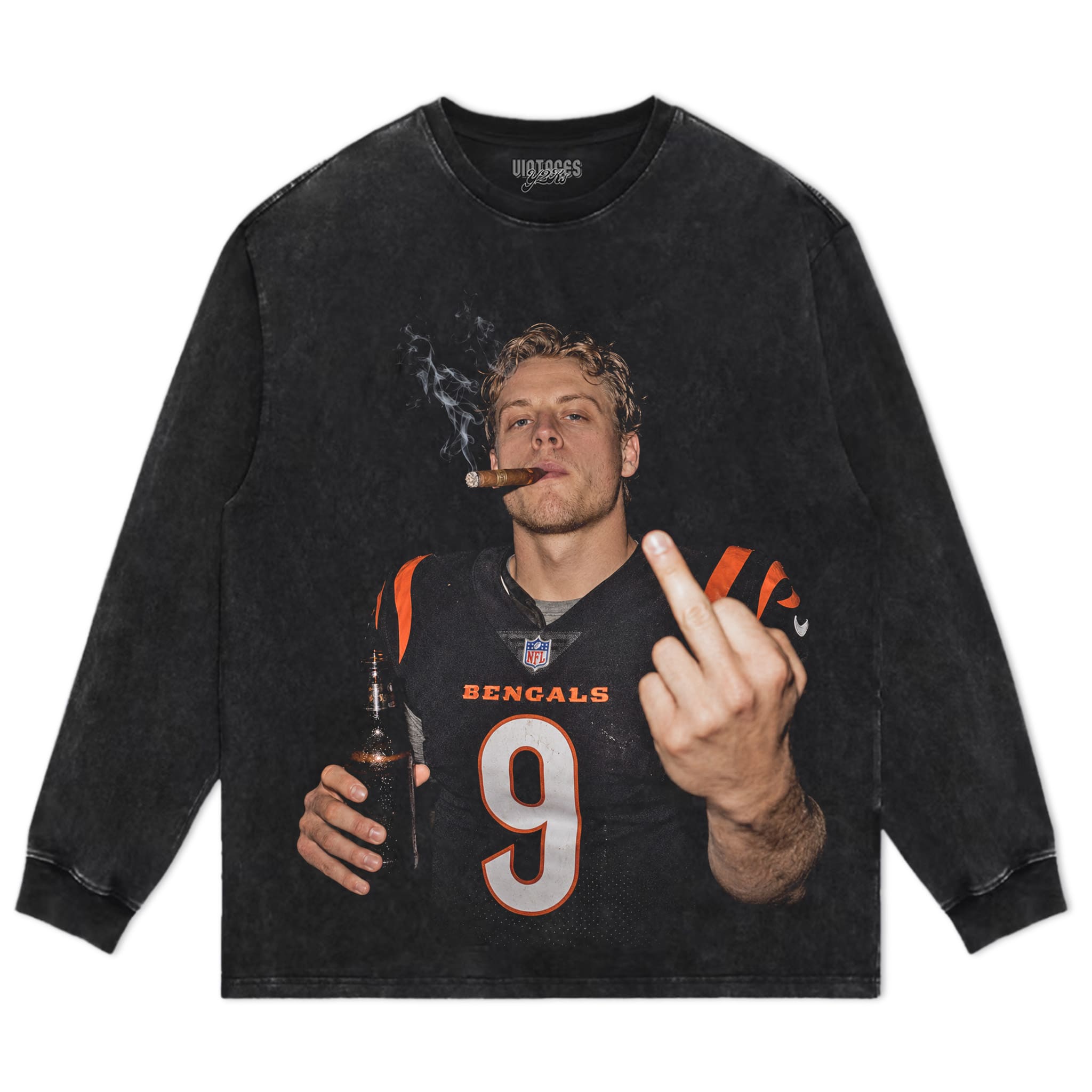 JOE BURROW - MIDDLE FINGER V2 TANK TOP & TEE & LONG SLEEVE & LAYERED LS & HOODIE