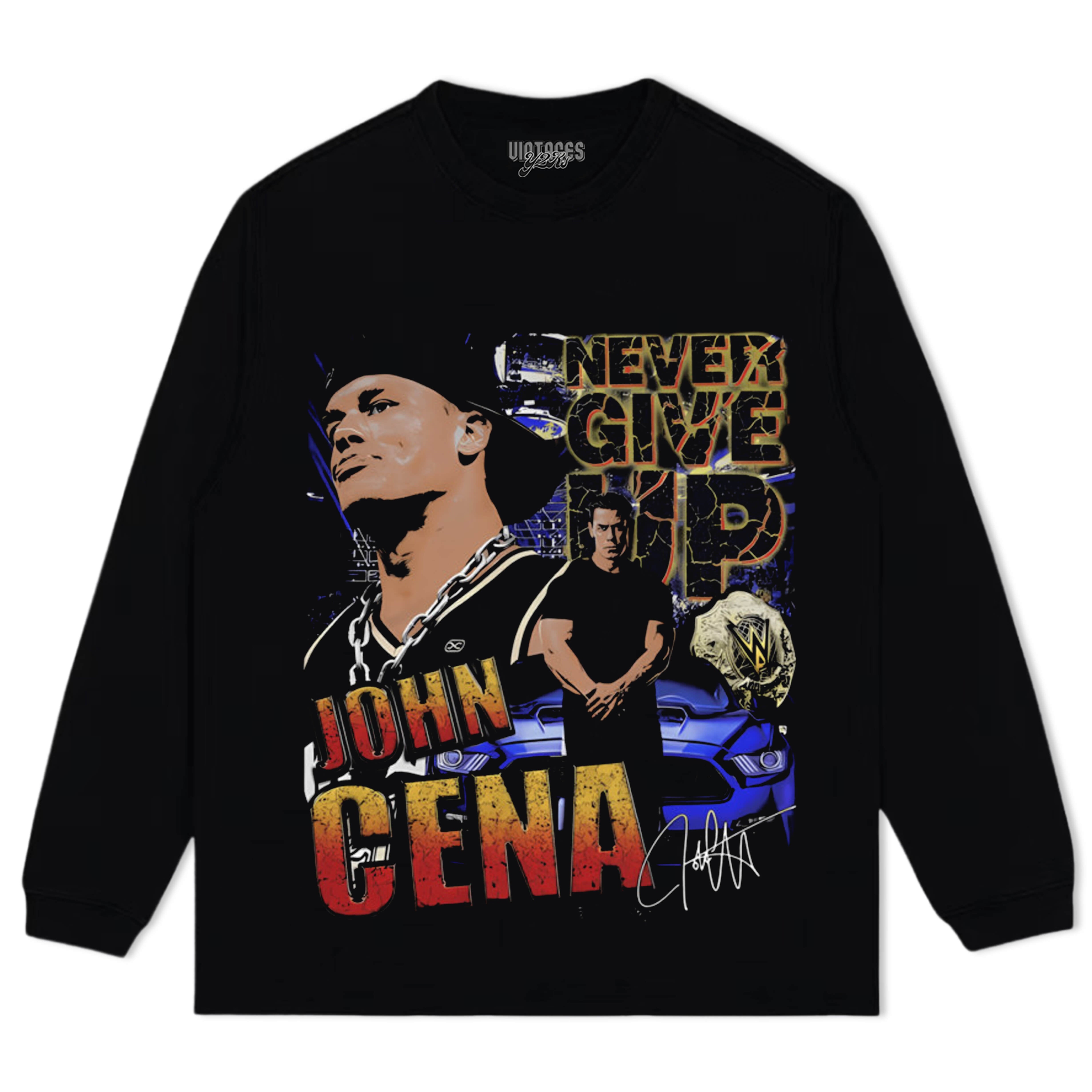 JOHN CENA NEVER GIVE UP TEE & LS & HOODIE