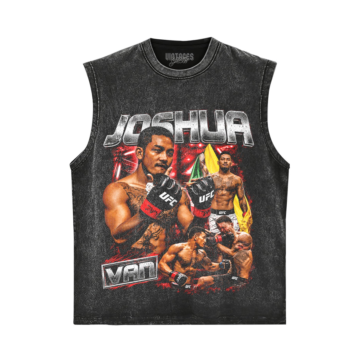 JOSHUA VAN - THE FEARLESS - UFC FLYWEIGHT CHAMPIONSHIP TANK TOP & TEE & LONG SLEEVE & LAYERED LS & HOODIE