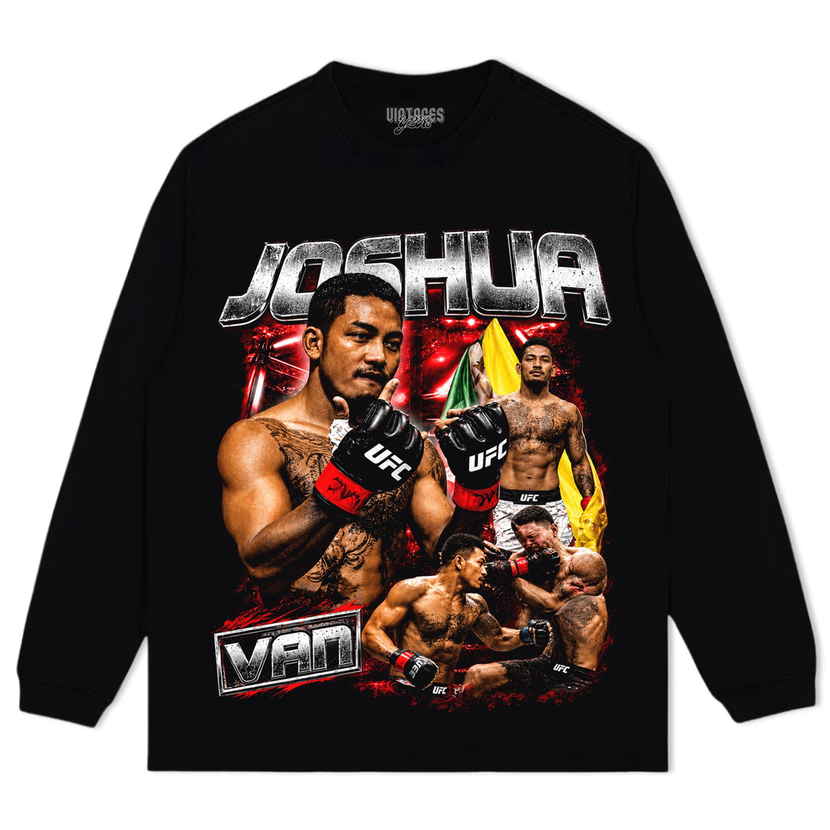 JOSHUA VAN - THE FEARLESS - UFC FLYWEIGHT CHAMPIONSHIP TANK TOP & TEE & LONG SLEEVE & LAYERED LS & HOODIE