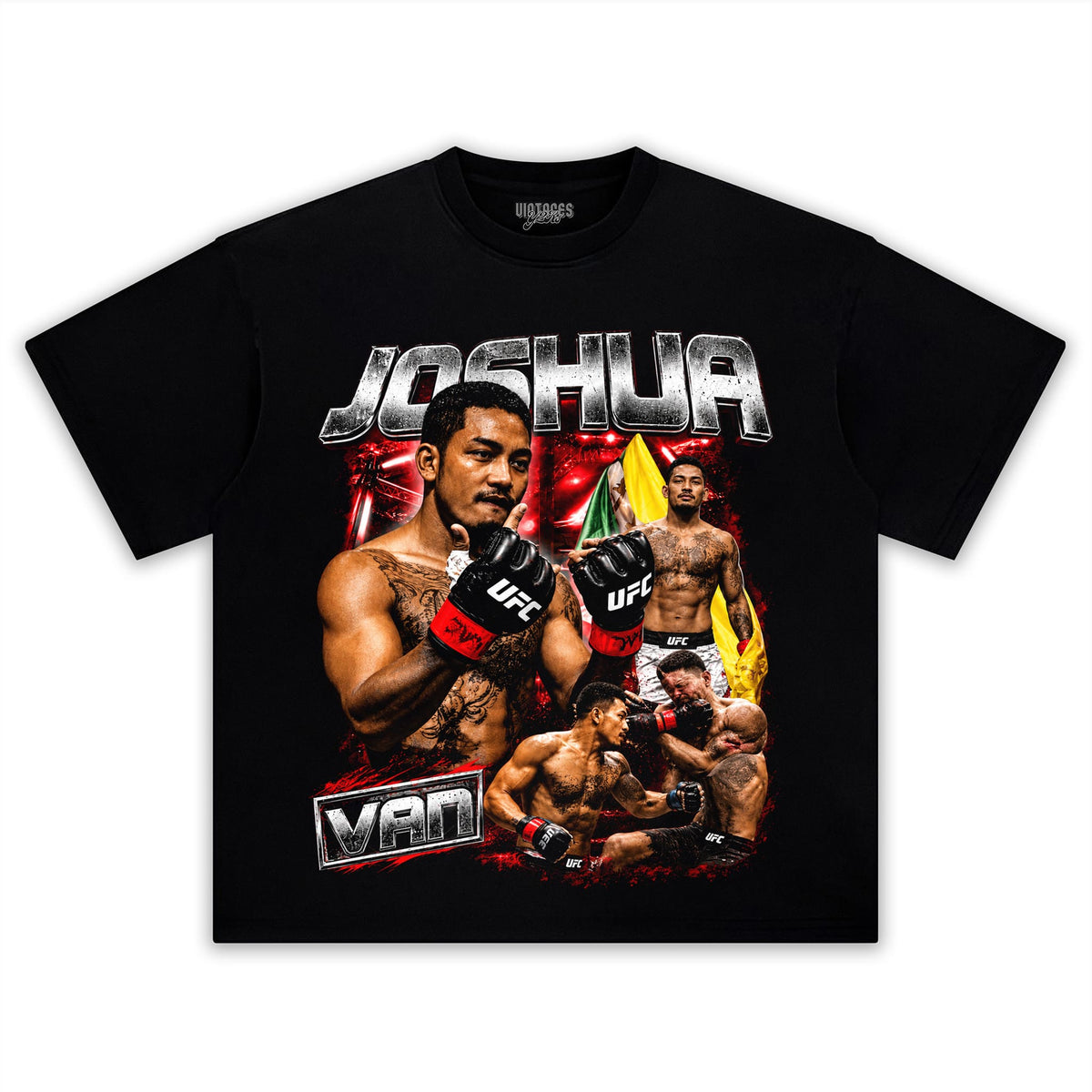 JOSHUA VAN - THE FEARLESS - UFC FLYWEIGHT CHAMPIONSHIP TANK TOP & TEE & LONG SLEEVE & LAYERED LS & HOODIE