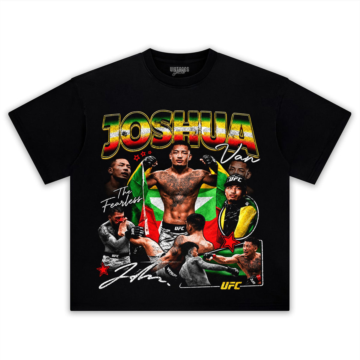 JOSHUA VAN - THE FEARLESS SIGNATURE V2 TANK TOP & TEE & LONG SLEEVE & LAYERED LS & HOODIE