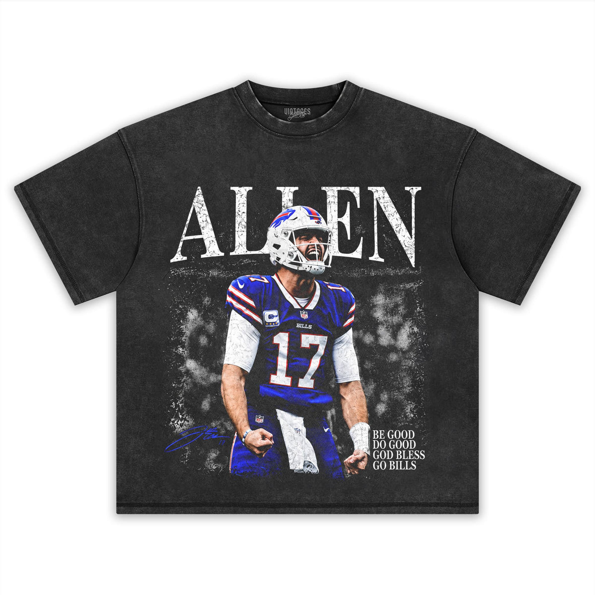 JOSH ALLEN - BUFFALO BILLS #17 TANK TOP & TEE & LONG SLEEVE & LAYERED LS & HOODIE