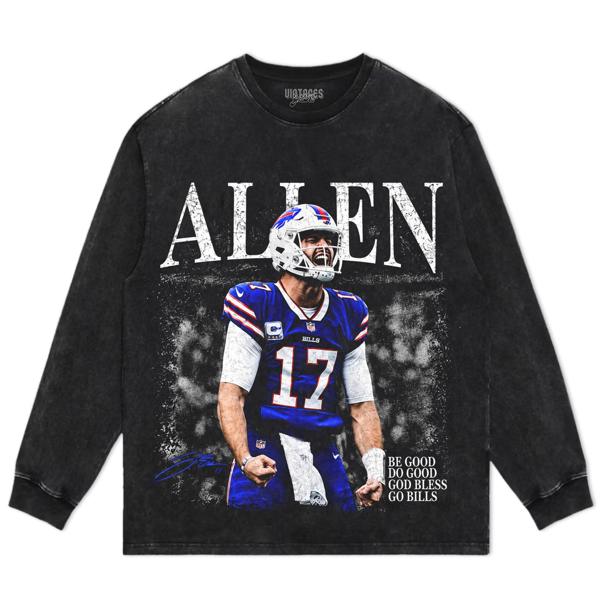 JOSH ALLEN - BUFFALO BILLS #17 TANK TOP & TEE & LONG SLEEVE & LAYERED LS & HOODIE