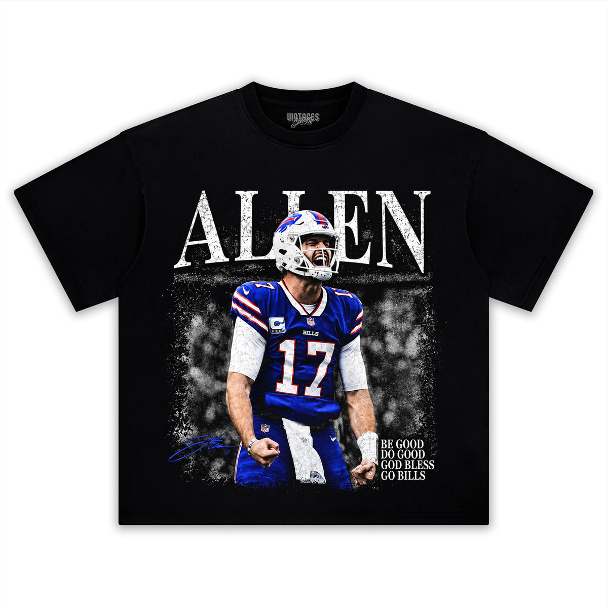 JOSH ALLEN - BUFFALO BILLS #17 TANK TOP & TEE & LONG SLEEVE & LAYERED LS & HOODIE
