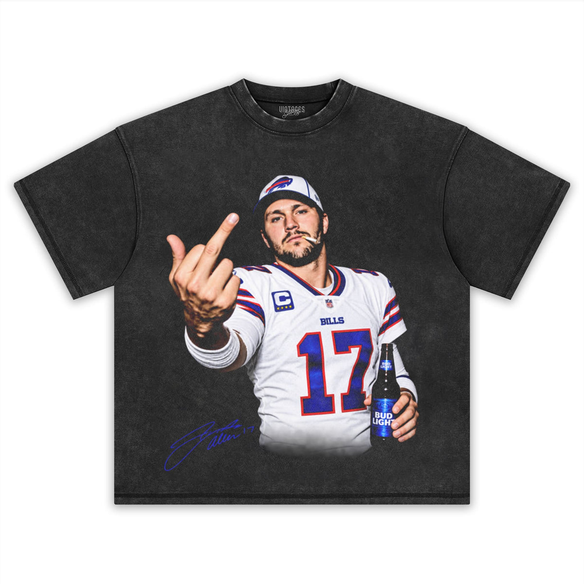 JOSH ALLEN MIDDLE FINGER TANK TOP & TEE & LONG SLEEVE & LAYERED LS & HOODIE