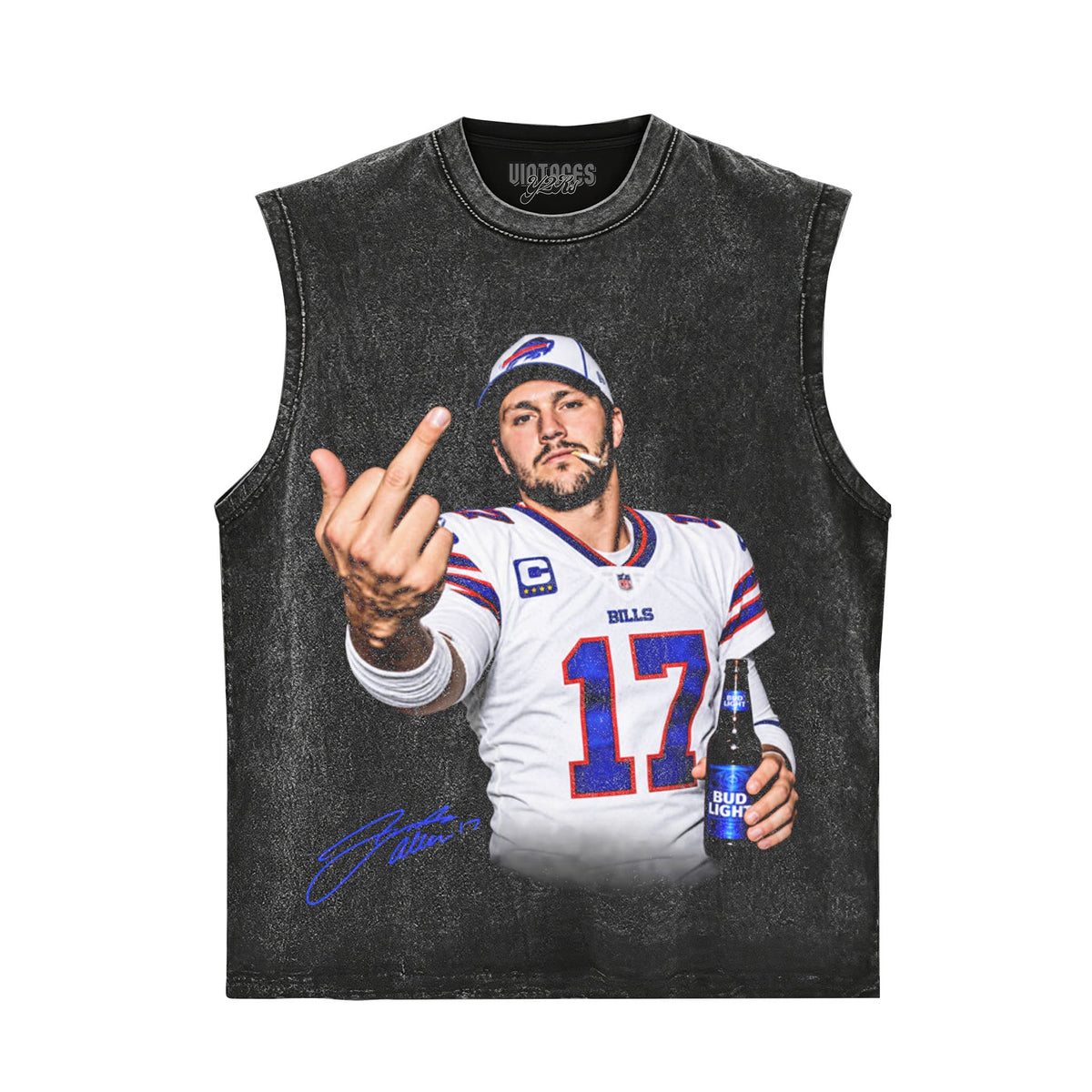 JOSH ALLEN MIDDLE FINGER TANK TOP & TEE & LONG SLEEVE & LAYERED LS & HOODIE