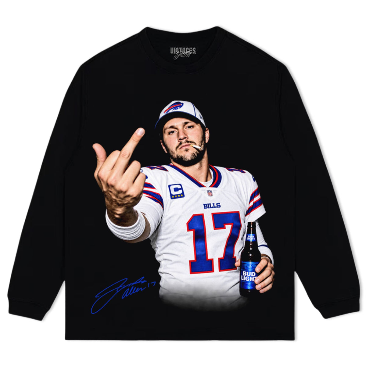 JOSH ALLEN MIDDLE FINGER TANK TOP & TEE & LONG SLEEVE & LAYERED LS & HOODIE