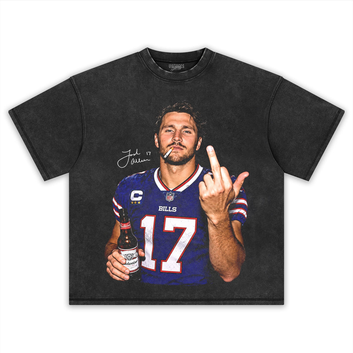 JOSH ALLEN MIDDLE FINGER V2 TANK TOP & TEE & LONG SLEEVE & LAYERED LS & HOODIE