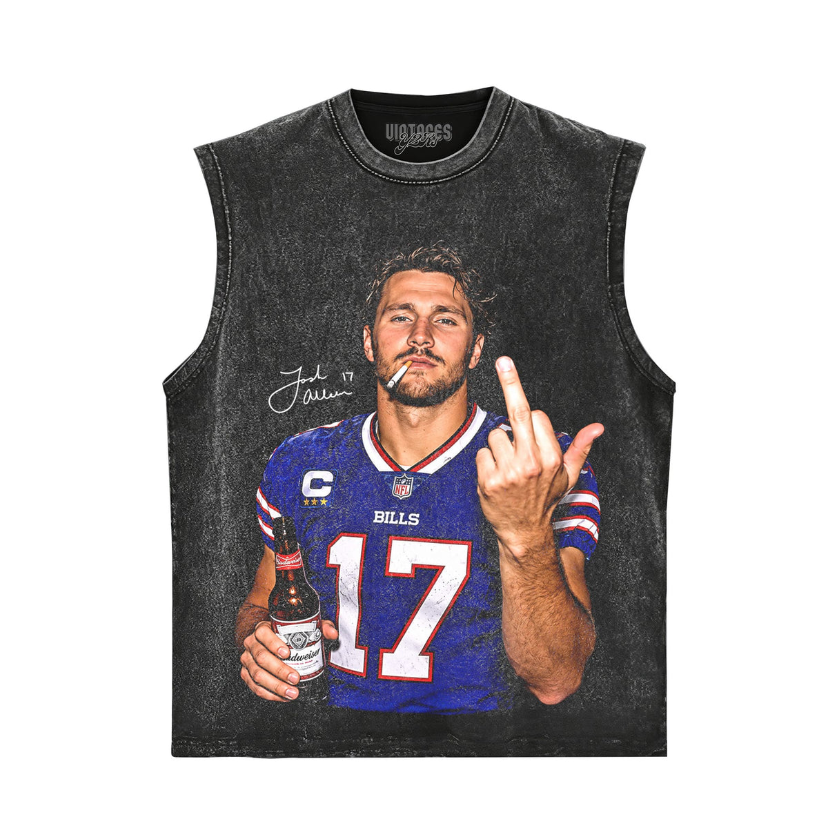 JOSH ALLEN MIDDLE FINGER V2 TANK TOP & TEE & LONG SLEEVE & LAYERED LS & HOODIE