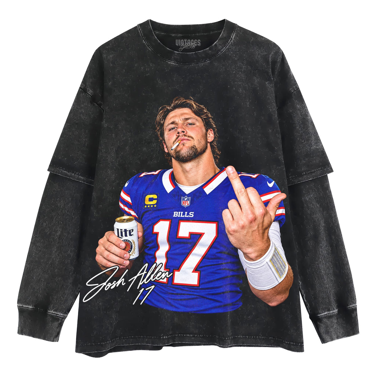 JOSH ALLEN MIDDLE FINGER V3 TANK TOP & TEE & LONG SLEEVE & LAYERED LS & HOODIE