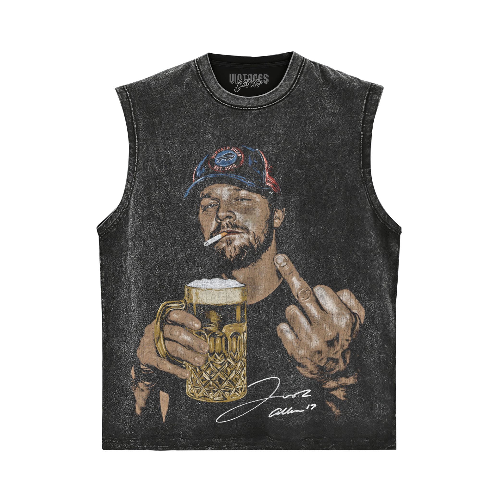 JOSH ALLEN VINTAGE SMOKER TANK TOP & TEE & LONG SLEEVE & LAYERED LS & HOODIE