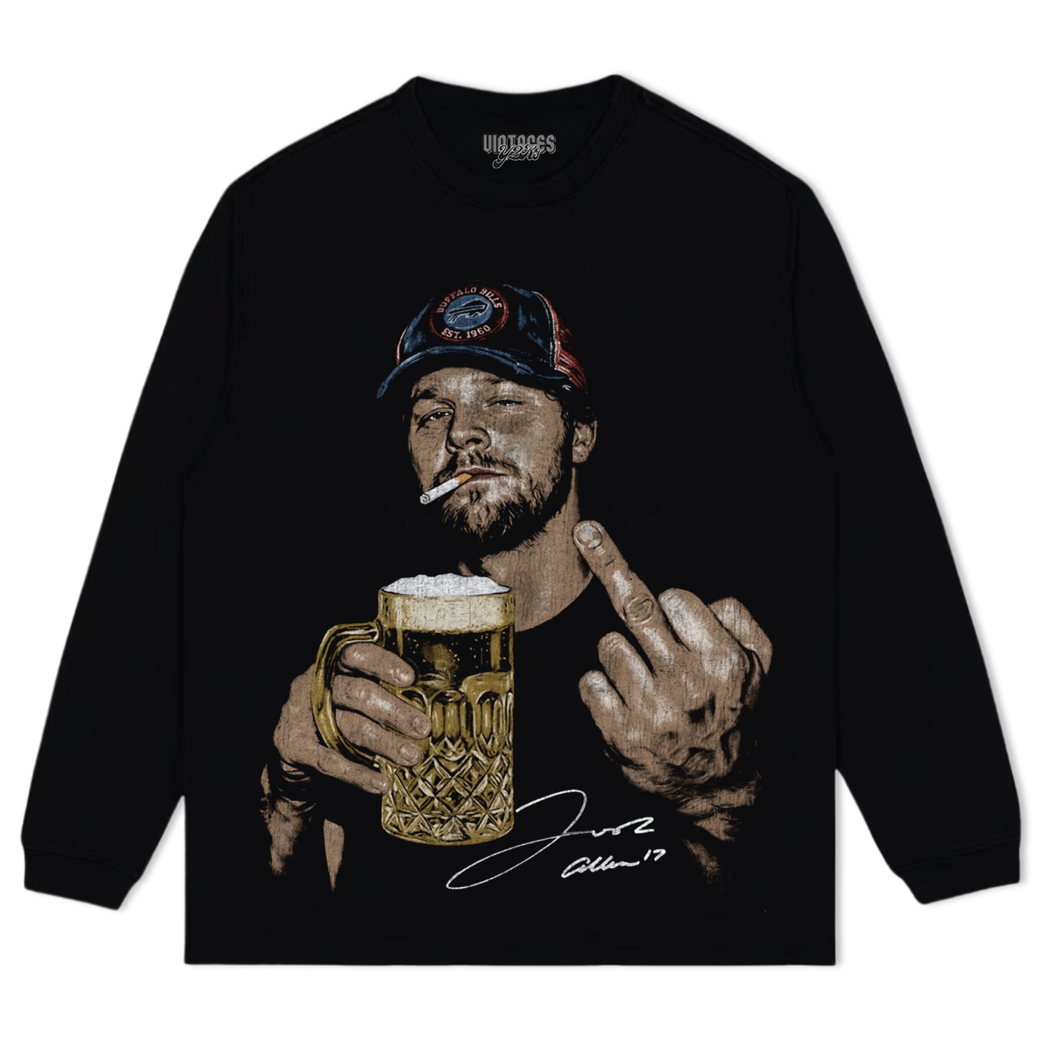 JOSH ALLEN VINTAGE SMOKER TANK TOP & TEE & LONG SLEEVE & LAYERED LS & HOODIE