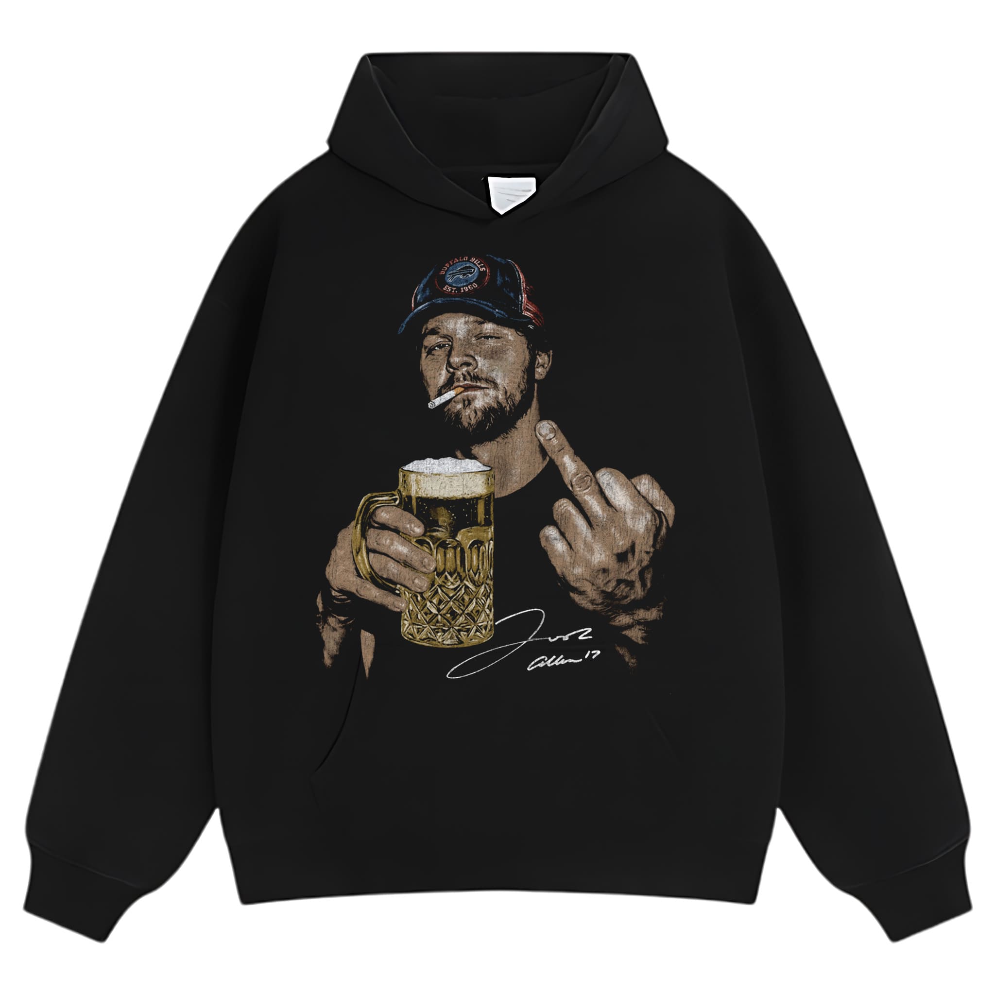 JOSH ALLEN VINTAGE SMOKER TANK TOP & TEE & LONG SLEEVE & LAYERED LS & HOODIE