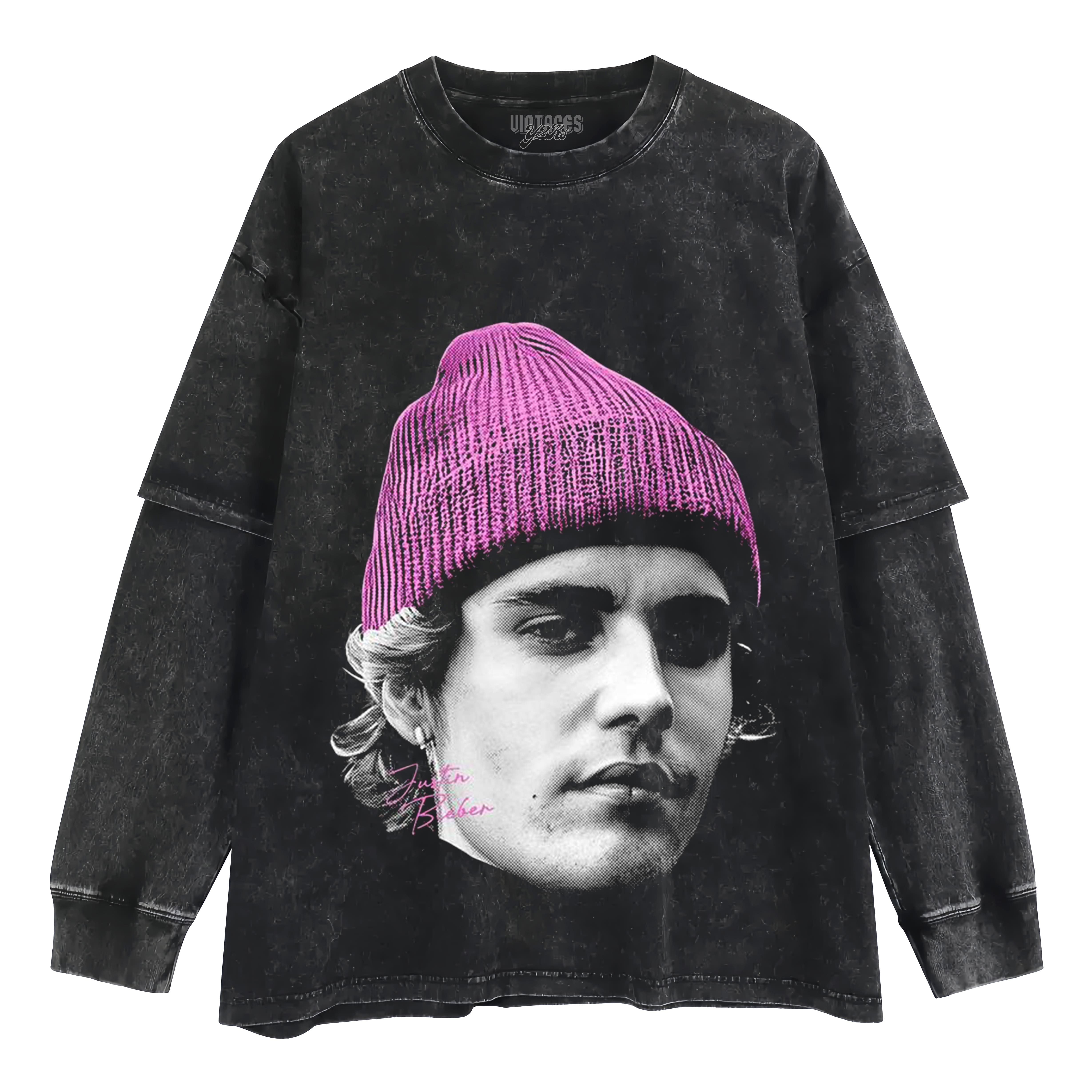 JUSTIN BIEBER 2026 BIG FACE TANK TOP & TEE & LONG SLEEVE & LAYERED LS & HOODIE