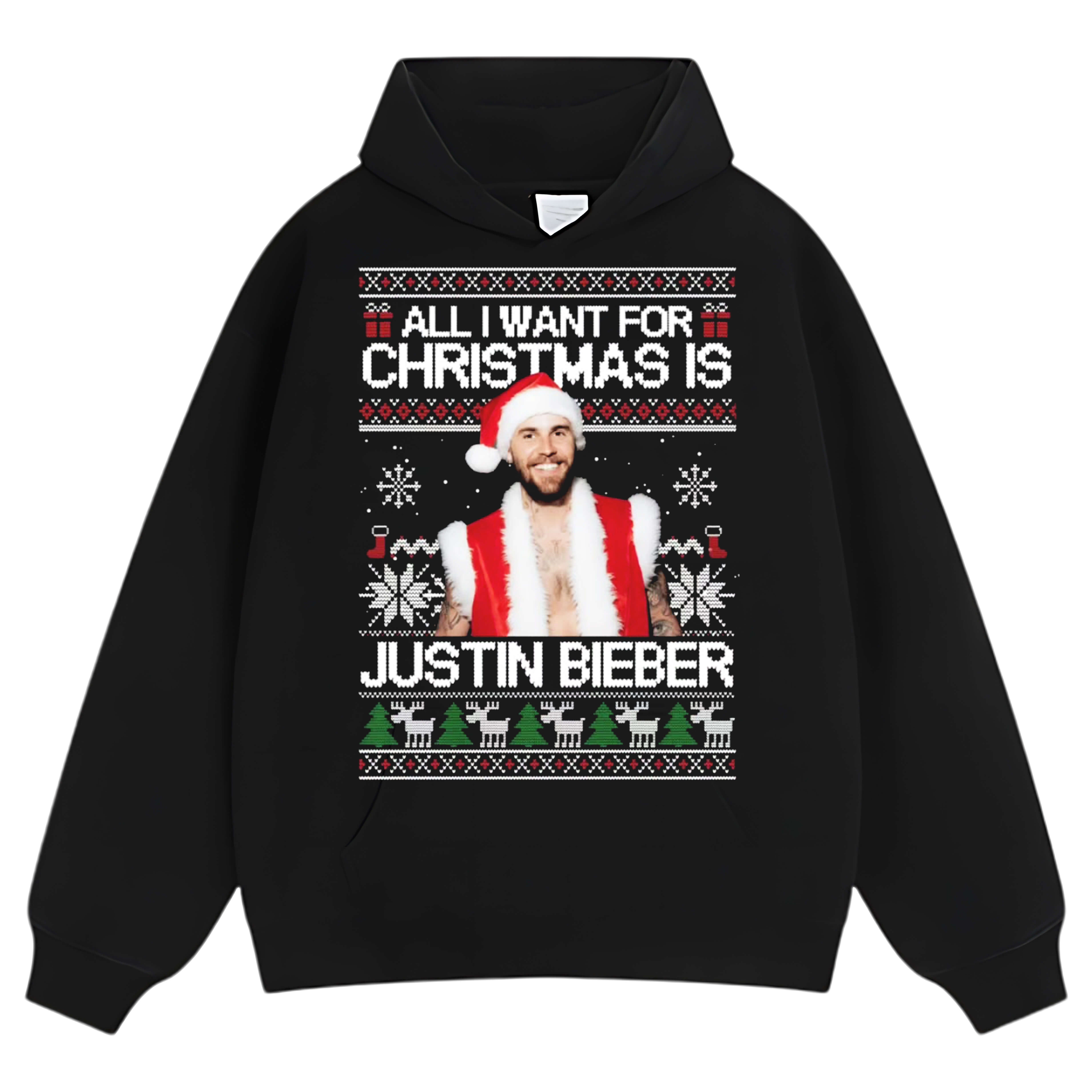 JUSTIN BIEBER CHRISTMAS STYLES TEE & LS & HOODIE