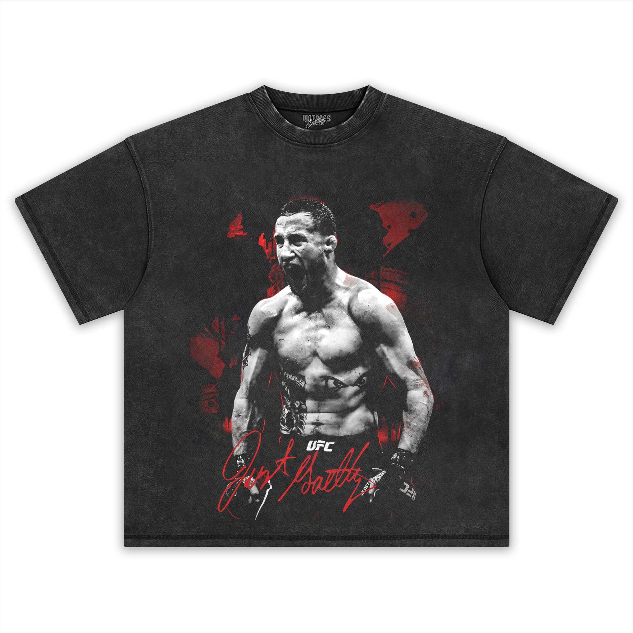 JUSTIN GAETHJE UFC FIGHTER 2026 V2 TANK TOP & TEE & LONG SLEEVE & LAYERED LS & HOODIE