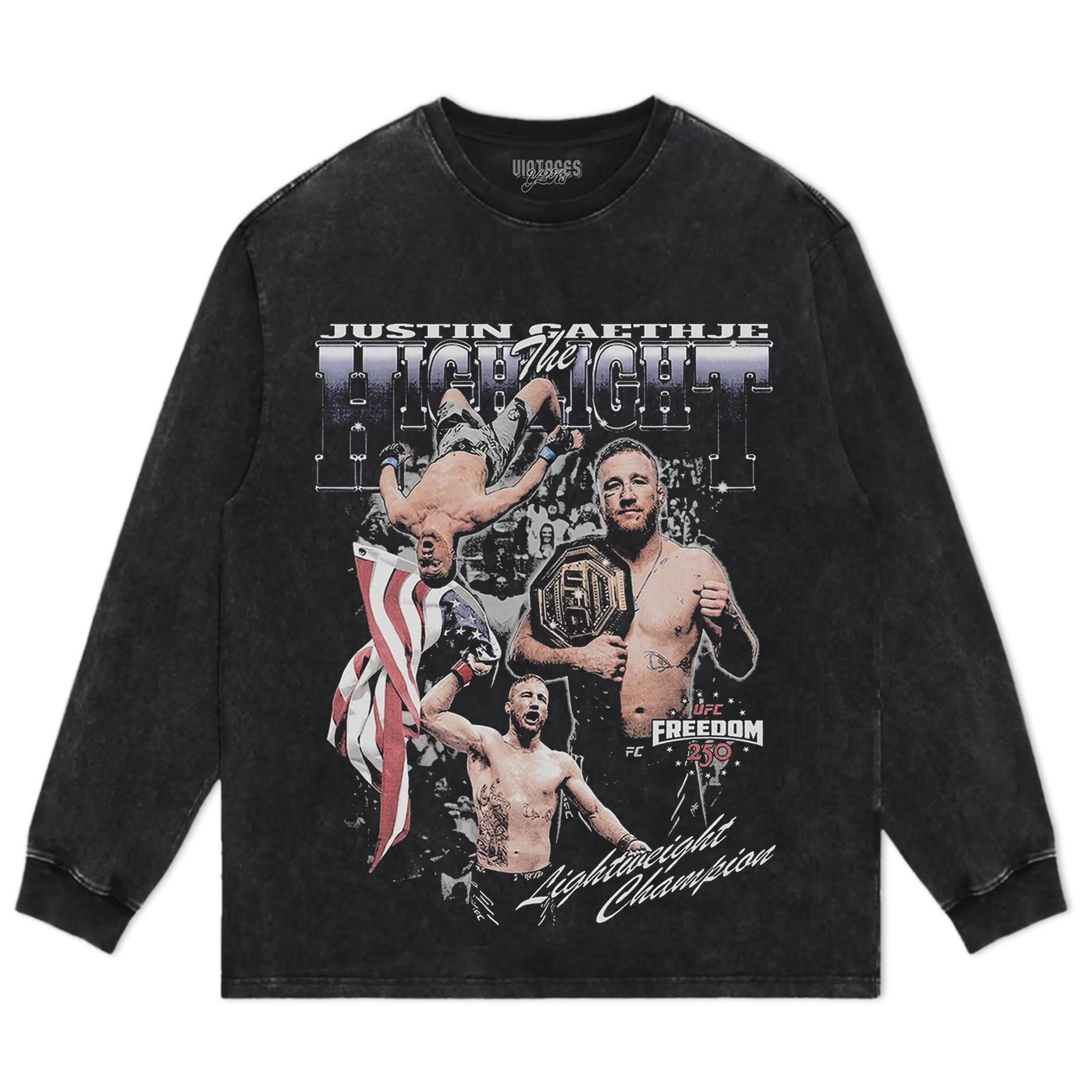 JUSTIN GAETHJE UFC FIGHTER 2026 V3 TANK TOP & TEE & LONG SLEEVE & LAYERED LS & HOODIE