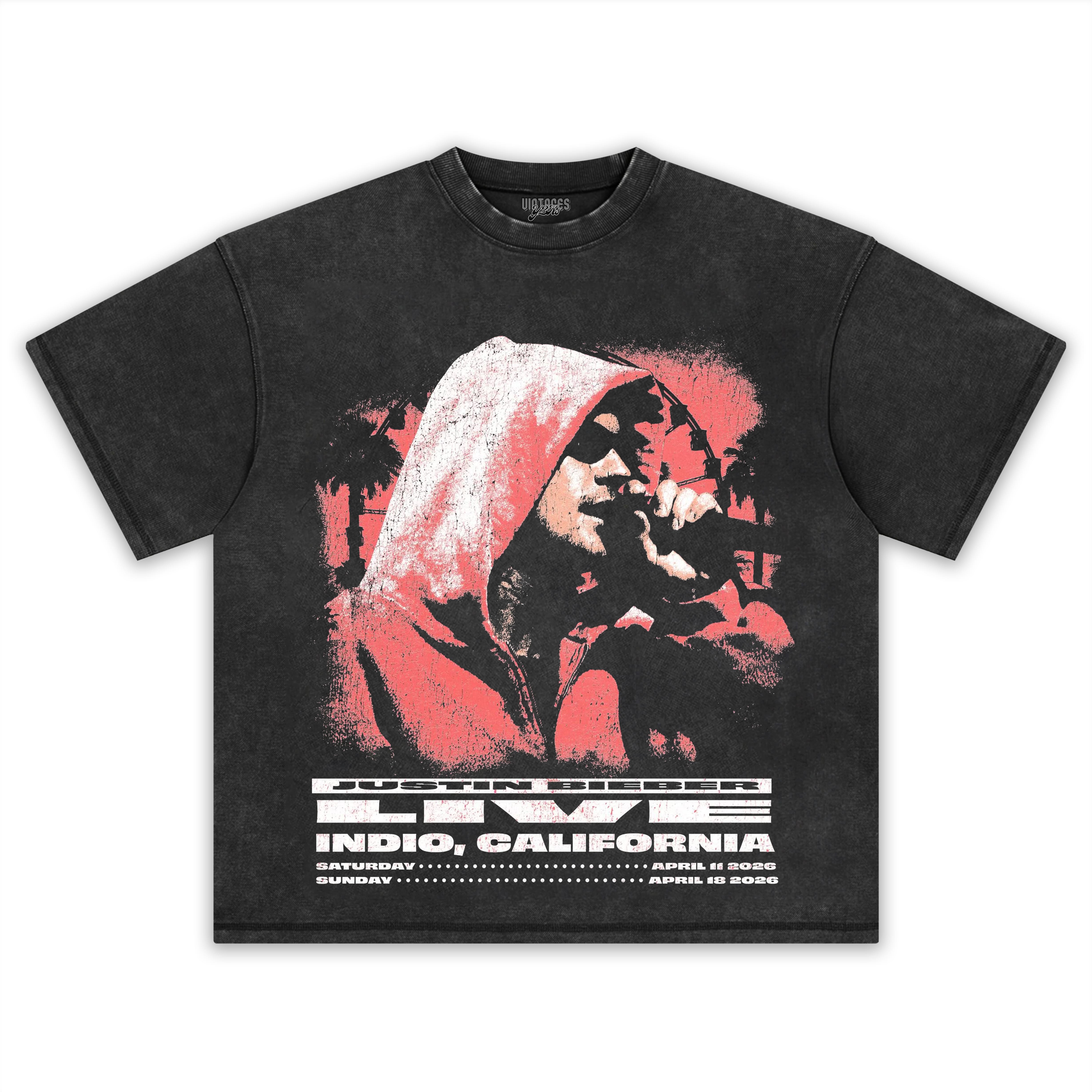JUSTIN BIEBER 2026 COACHELLA 2 TANK TOP & TEE & LONG SLEEVE & LAYERED LS & HOODIE