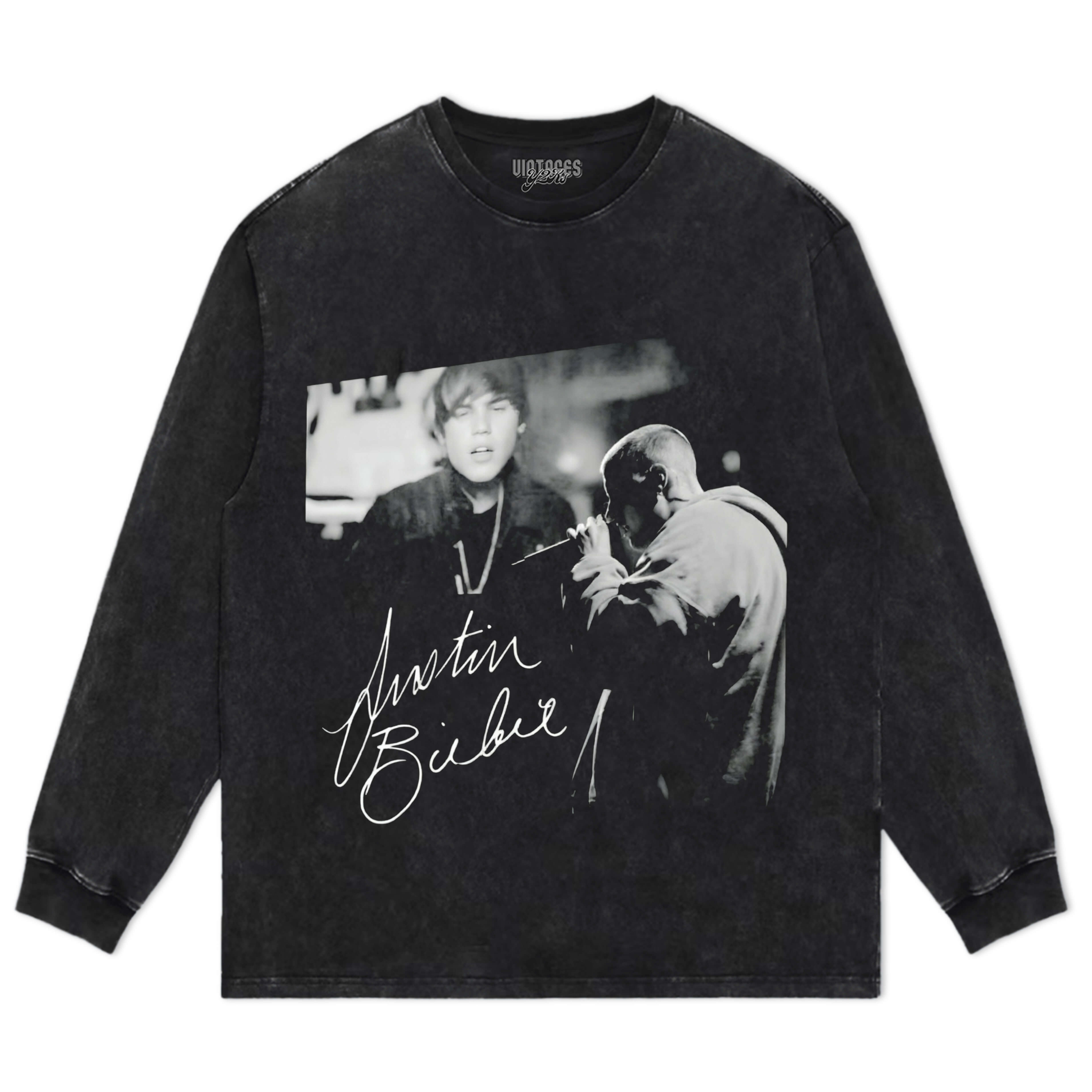 JUSTIN BIEBER VINTAGE CONCERT COLLAGE TANK TOP & TEE & LONG SLEEVE & LAYERED LS & HOODIE