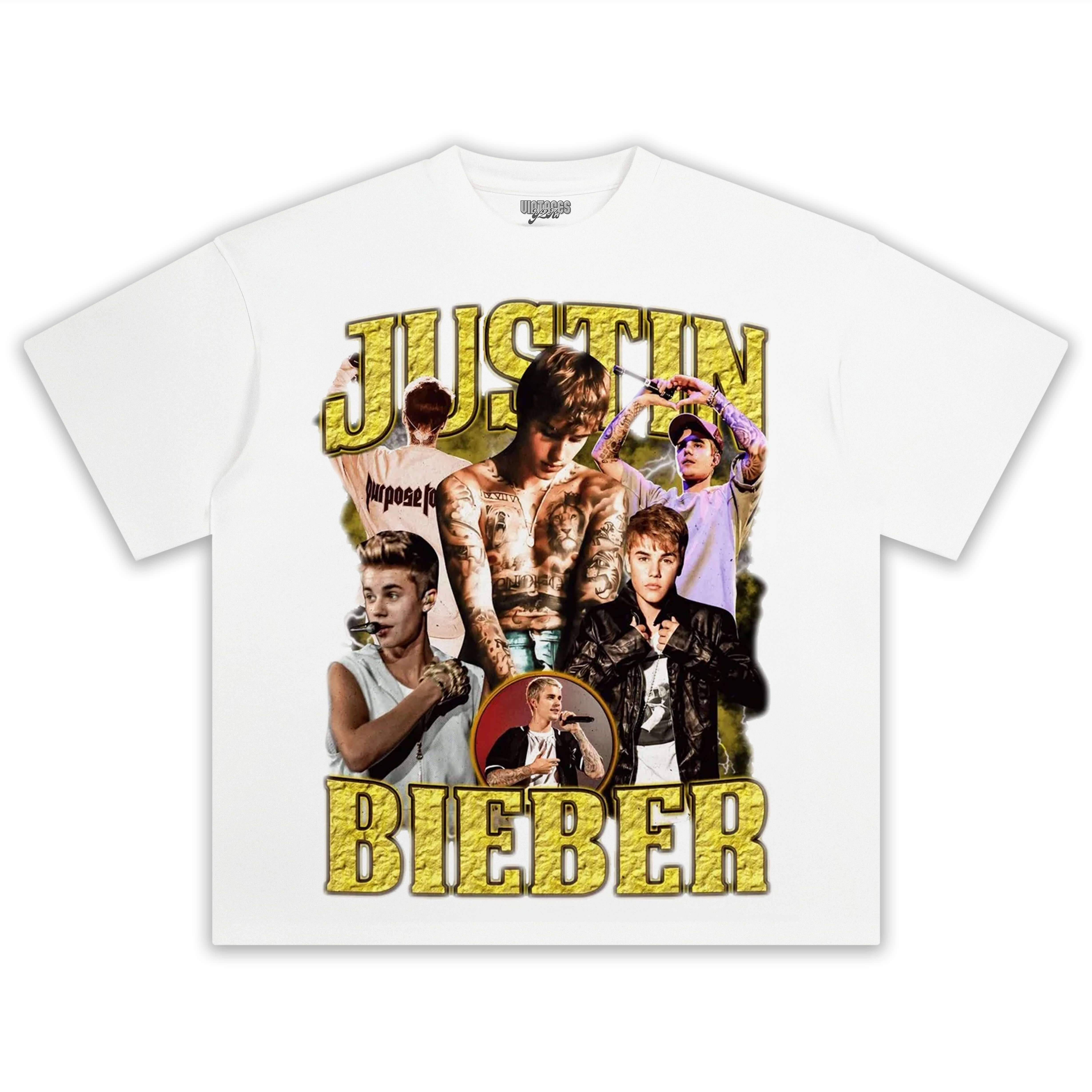 JUSTIN BIEBER VINTAGE TEE  & LS & HOODIE