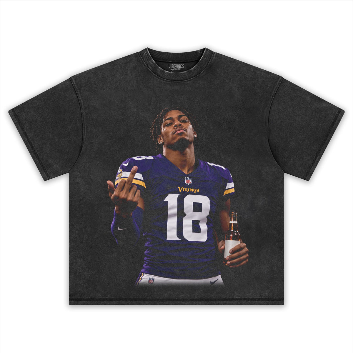 JUSTIN JEFFERSON - MIDDLE FINGER TANK TOP & TEE & LONG SLEEVE & LAYERED LS & HOODIE