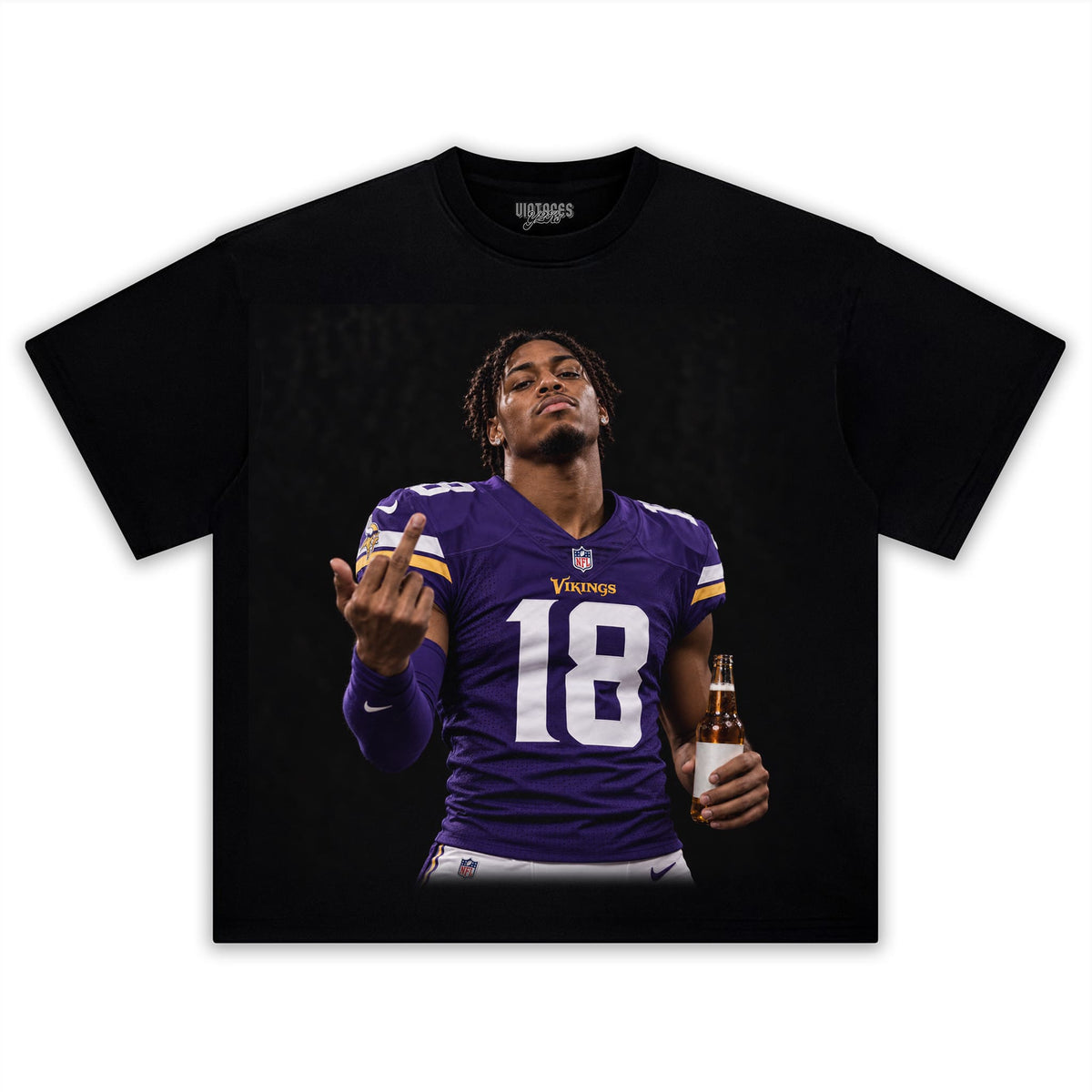 JUSTIN JEFFERSON - MIDDLE FINGER TANK TOP & TEE & LONG SLEEVE & LAYERED LS & HOODIE