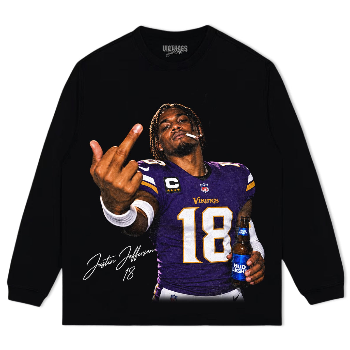 JUSTIN JEFFERSON 18 TANK TOP & TEE & LONG SLEEVE & LAYERED LS & HOODIE