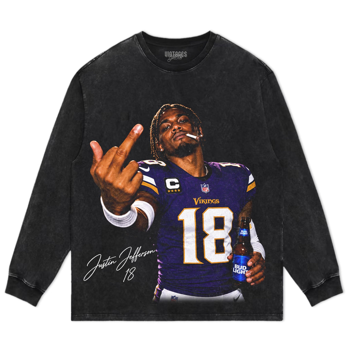JUSTIN JEFFERSON 18 TANK TOP & TEE & LONG SLEEVE & LAYERED LS & HOODIE
