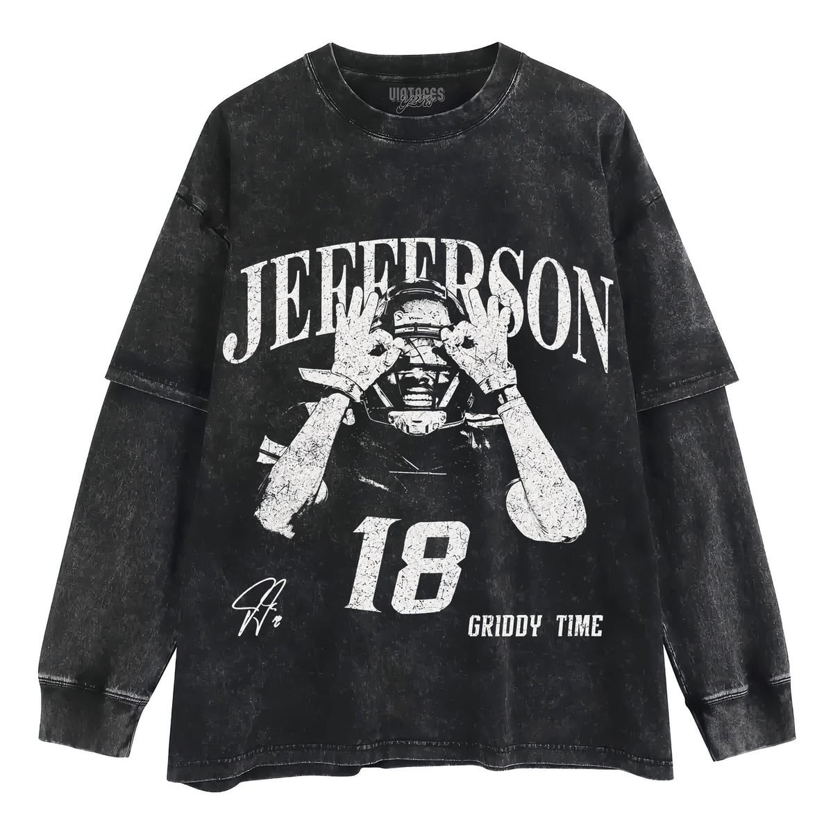 JUSTIN JEFFERSON VINTAGE TANK TOP & TEE & LONG SLEEVE & LAYERED LS & HOODIE