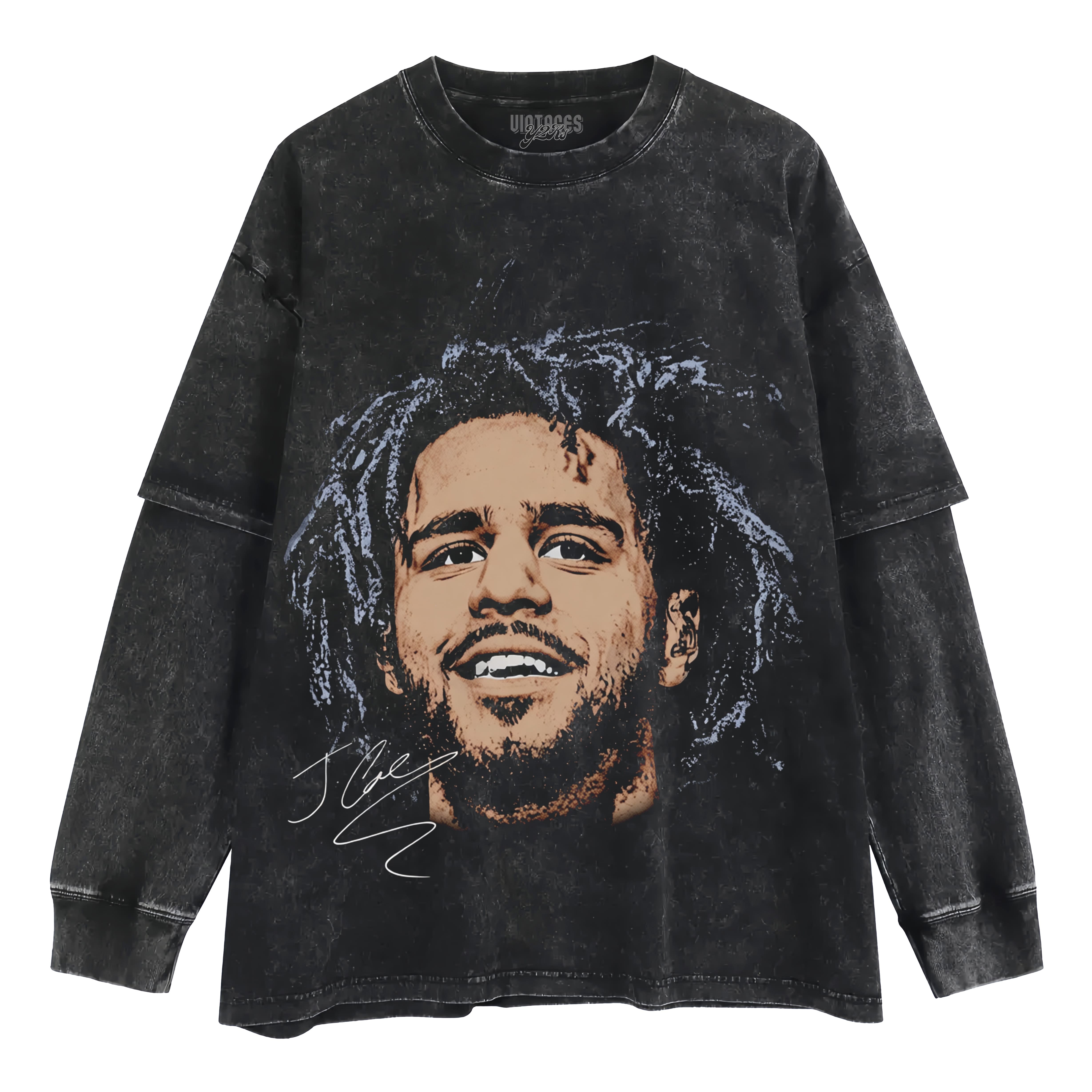 J COLE BIG FACE LAYERED LONG SLEEVE