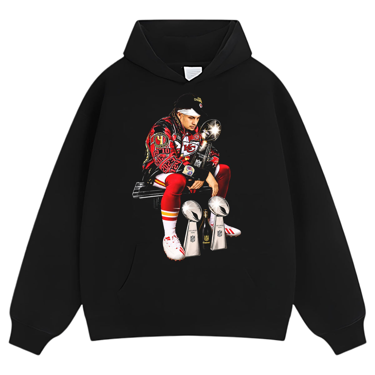 KANSAS CITY CHIEFS PATRICK MAHOMES 3-TIME CHAMPION TANK TOP & TEE & LONG SLEEVE & LAYERED LS & HOODIE