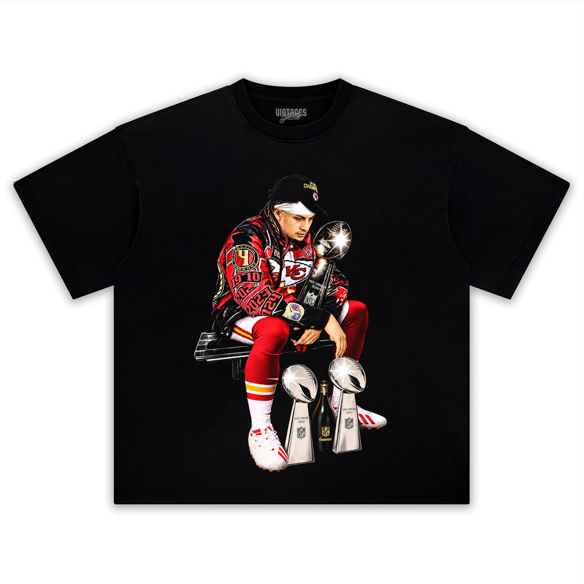 KANSAS CITY CHIEFS PATRICK MAHOMES 3-TIME CHAMPION TANK TOP & TEE & LONG SLEEVE & LAYERED LS & HOODIE