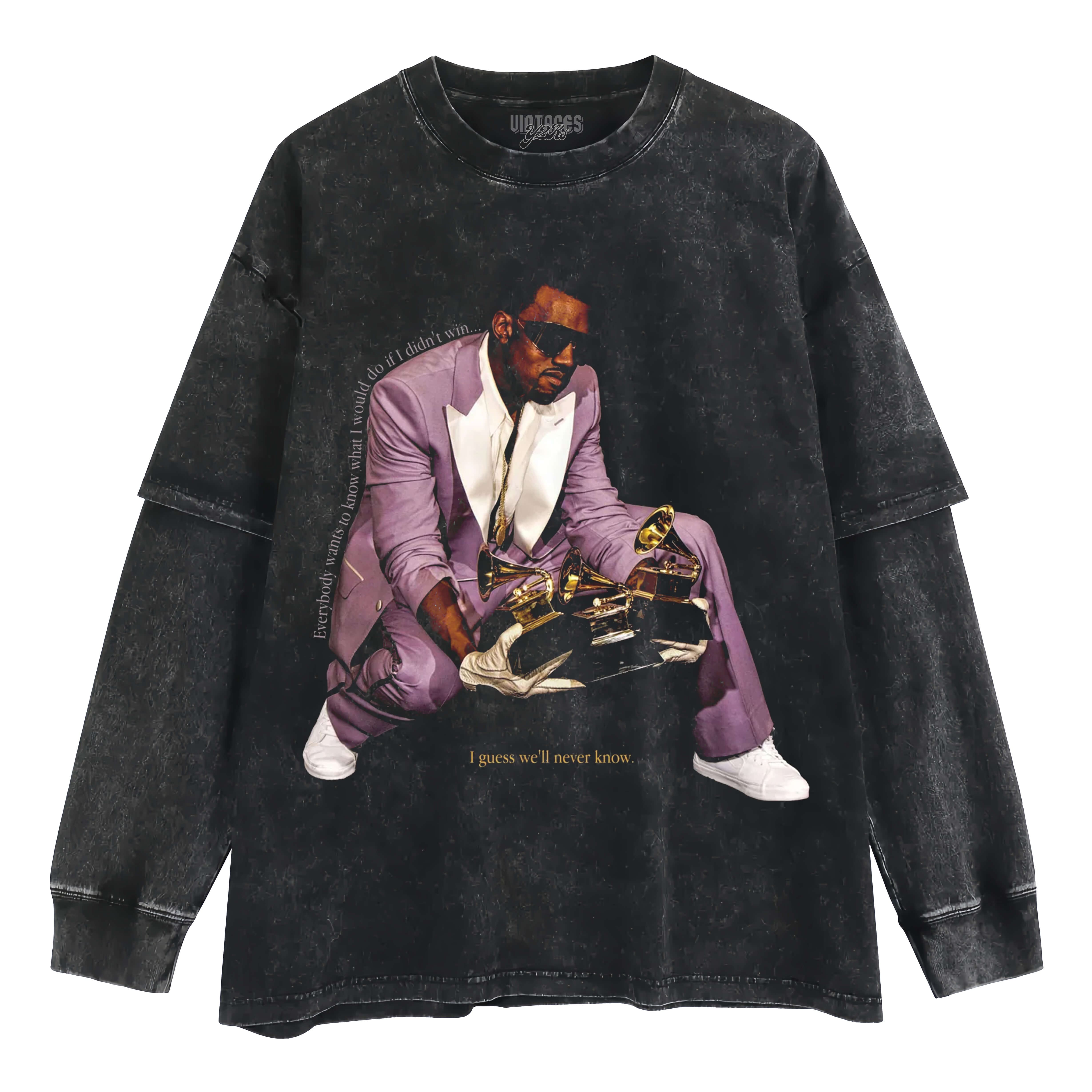 KANYE WEST GRAMMYS LAYERED LONG SLEEVE