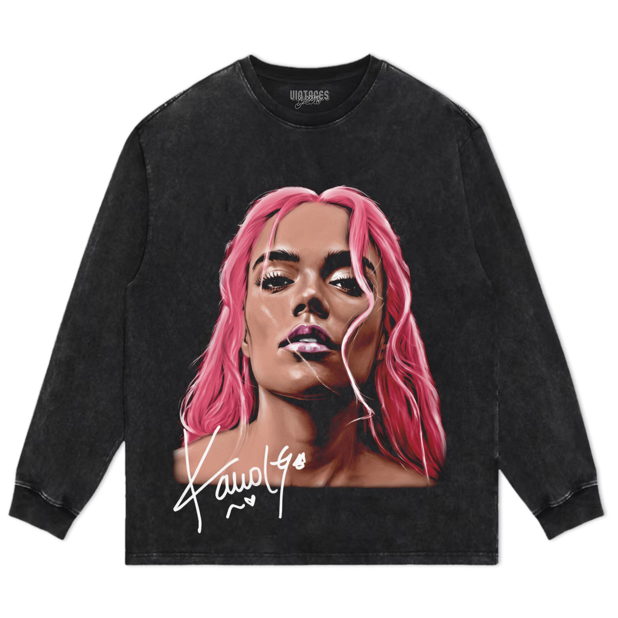 KAROL G BIG HEAD TANK TOP & TEE & LONG SLEEVE & LAYERED LS & HOODIE